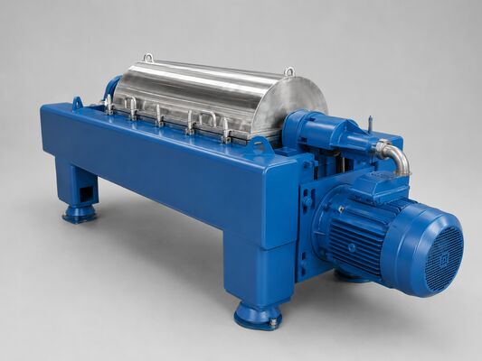 Solid Centrifuge Centrifuge 3 เฟสพร้อมโครงสร้างแนวนอนสำหรับน้ำมันปลา